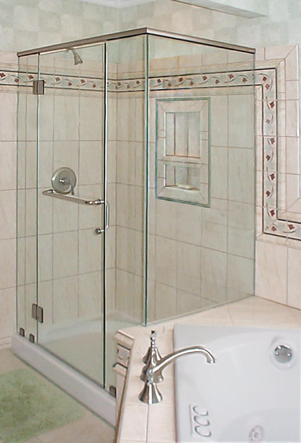 21 Frameless with header and 90 return